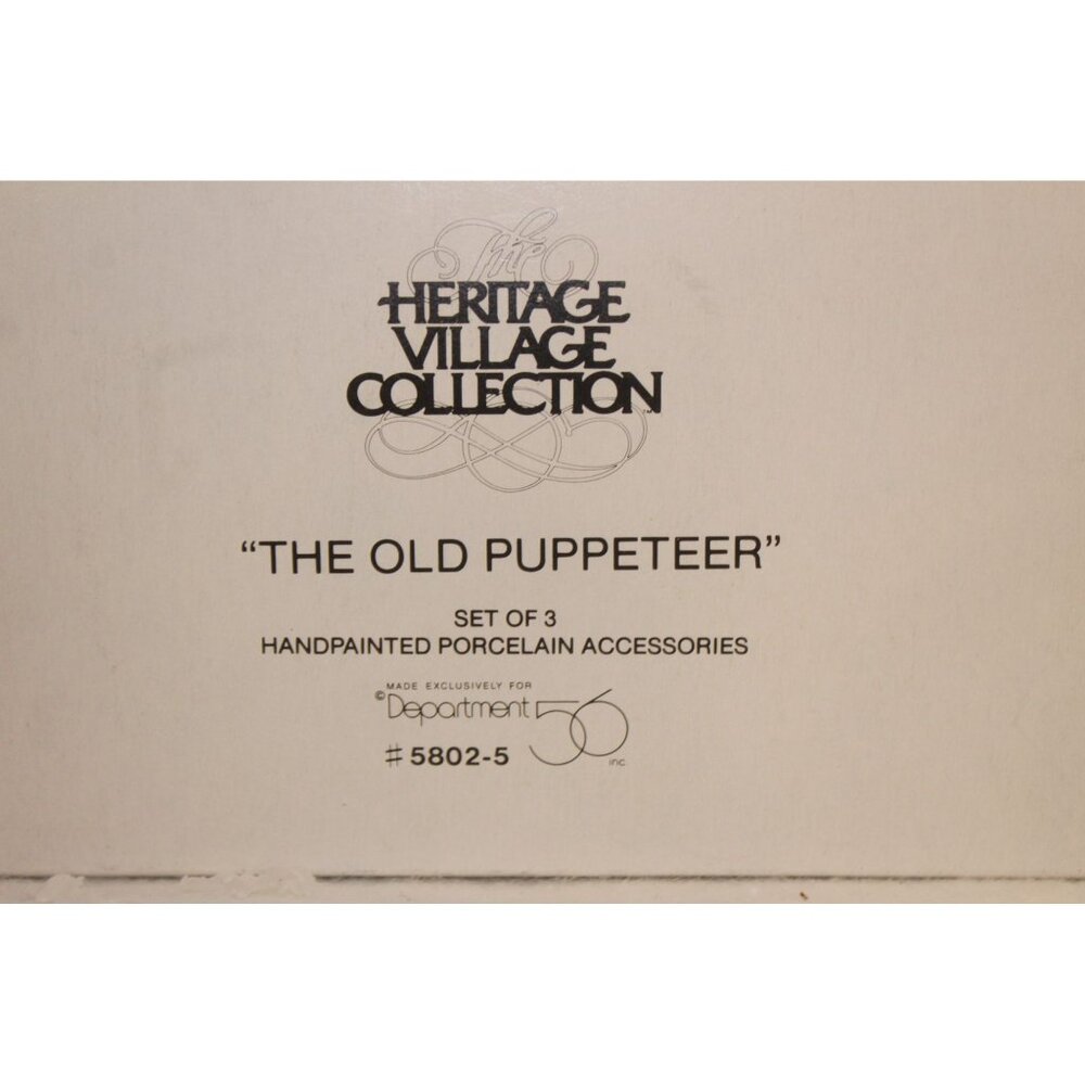 Dept 56 Dickens Village - The Old Puppeteer